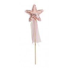 Sequin Sparkle Star Wand - Rose Gold